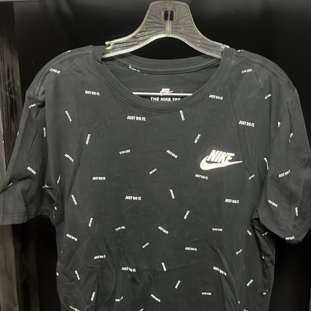 Nike- athletic cut black tshirt